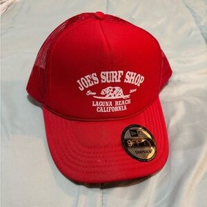 Joe's Surf Shop Red Snapback Hat